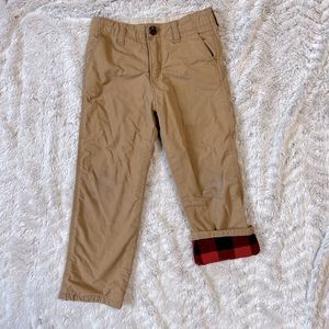 GAP kids Khaki lined pants